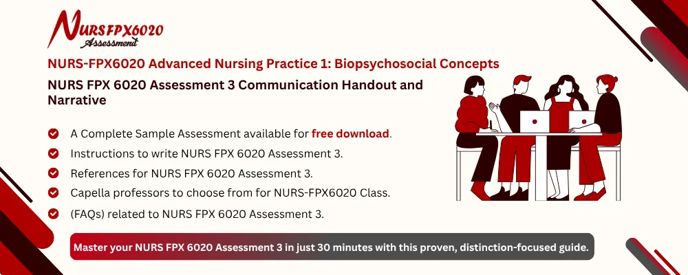 NURS FPX 6020 Assessment 3 Communication Handout and Narrative